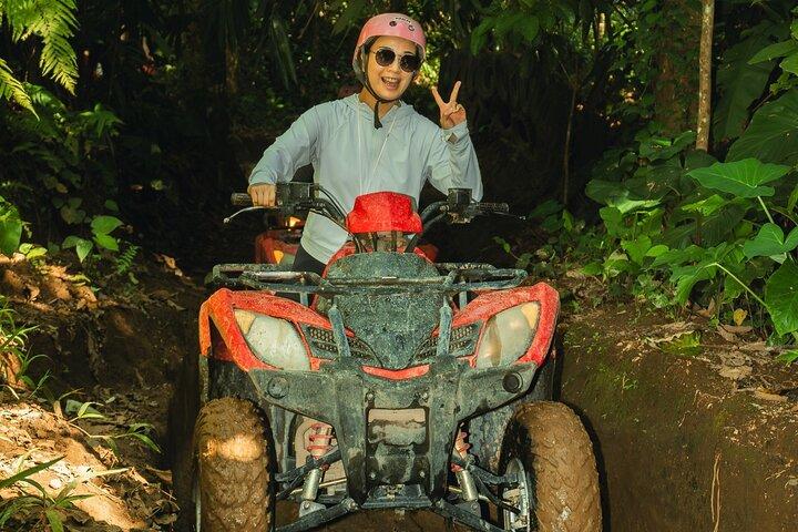 Ubud ATV Quad Bike Ride : Tunnel & Wasserfall Abenteuer Tour Bali