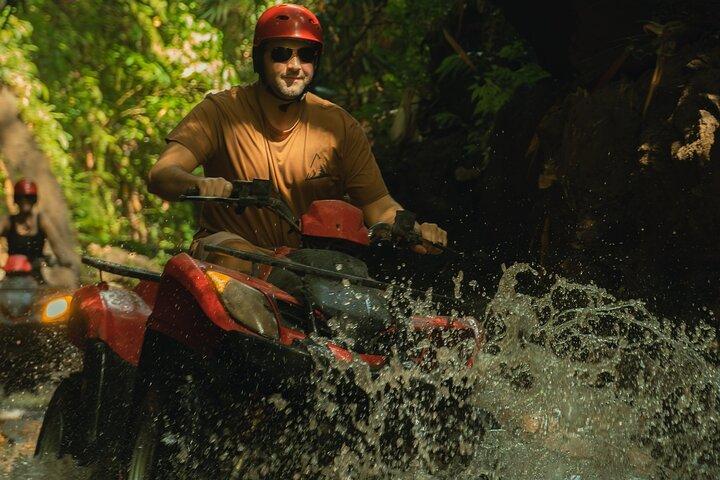 Ubud ATV Quad Bike Ride : Tunnel & Wasserfall Abenteuer Tour Bali
