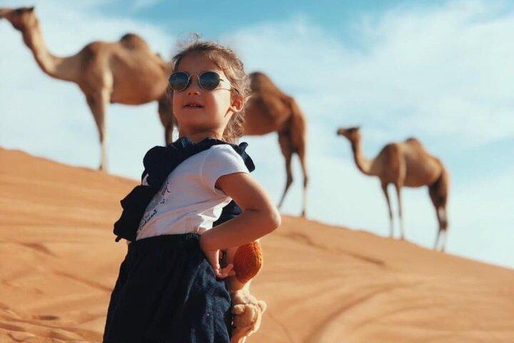 Vip Desert Safari Pick/Drop, Camel BBQ, Live Show Quad Optional