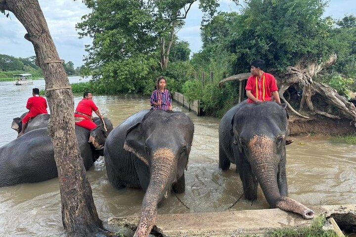 Ayutthaya Temples en dagstur fra Bangkok med solnedgangsbåd