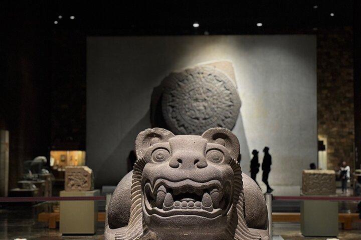 Antropologiska museet och Chapultepec slott med specialister