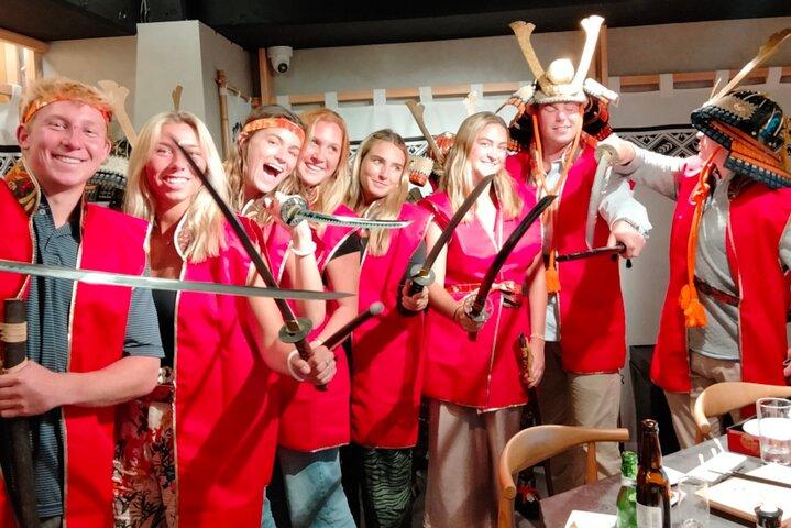 Luxury Samurai Sushi Dining Show em Asakusa Tokyo