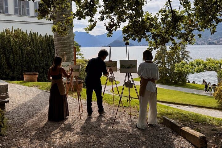 90 minutes, Private painting class on Lake Como shores Bellagio