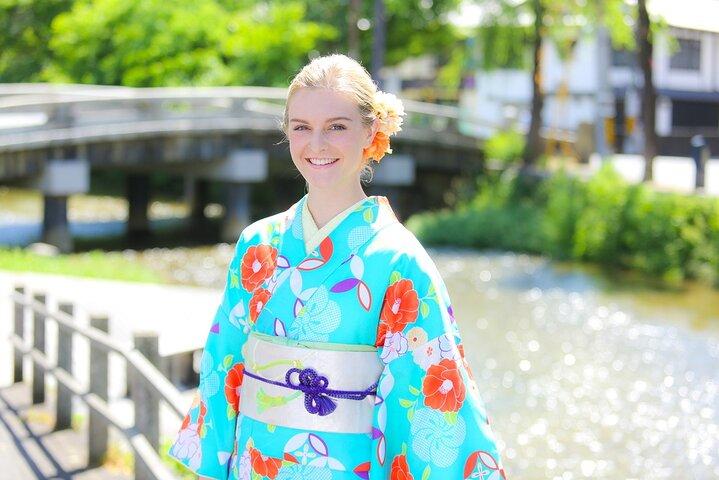 京都の着物でおしゃれ変身とロケーション撮影