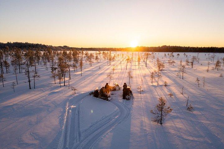 Ranua Snowmobile Safari Adventure on a Winter Lake 2 Hours