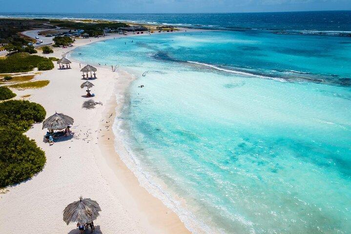 Aventure safari sur l'île complète d'Aruba d'une demi-journée avec baignade sur la plage de bébé