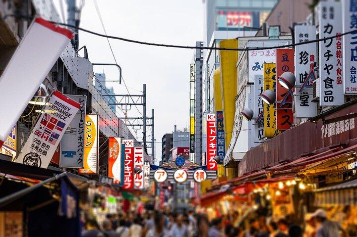 Tokyo Ueno Mat & Natur & Stadsrundtur : 10 rätter + dryck