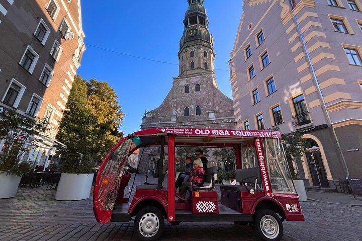 Riga Combo: Båttur & Electrobustur i Gamla stan med Audio Guide