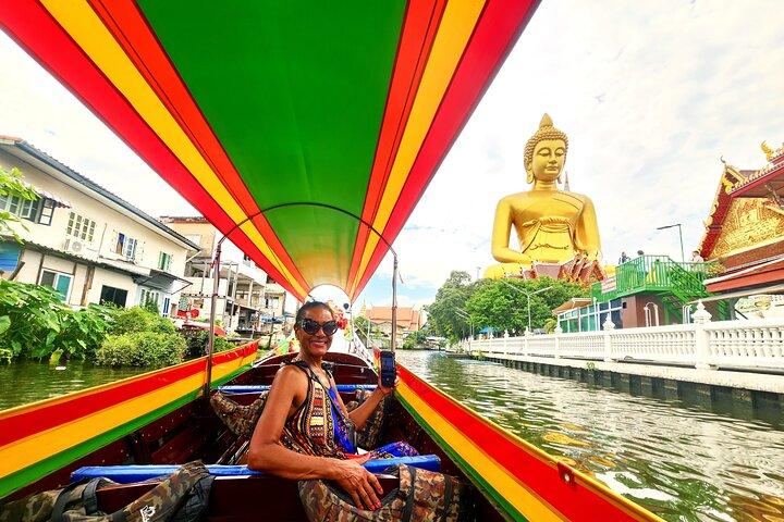 Tour privado a Wat Pho, Wat Arun y Canal Tour&Flower Market