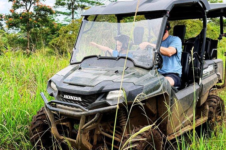 Tour guidato UTV a cavallo lungo l'Ohana Ranch (Big Island)