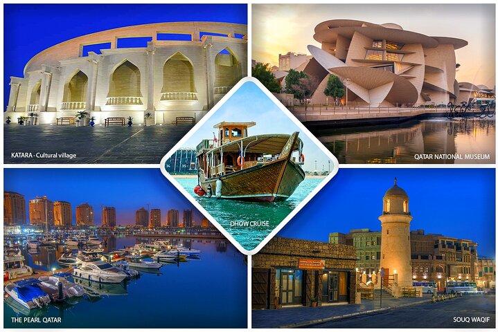 Doha da terra e mare: tour della città e tradizionale giro in barca Dhow