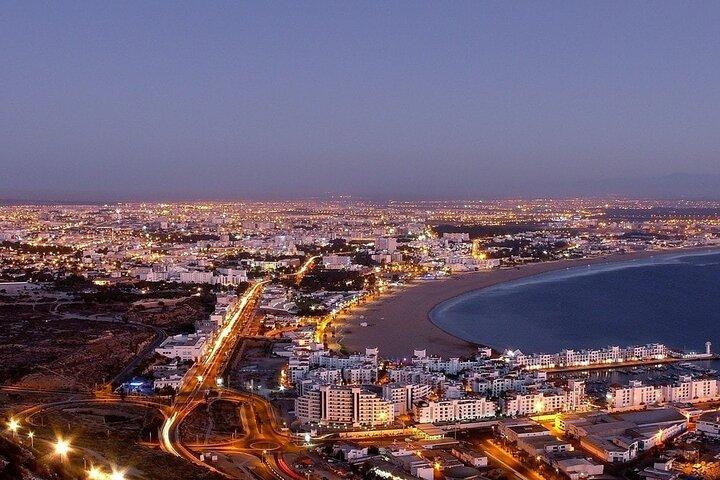 Tour della città di Agadir con tramonto a Agadir Oufella kasbah e souk