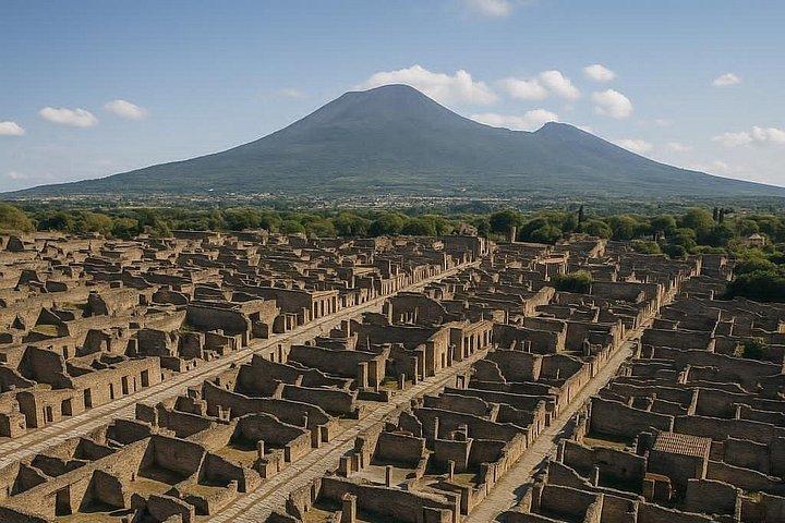 ローマ発ポンペイとカゼルタ宮殿へのプライベート日帰り旅行