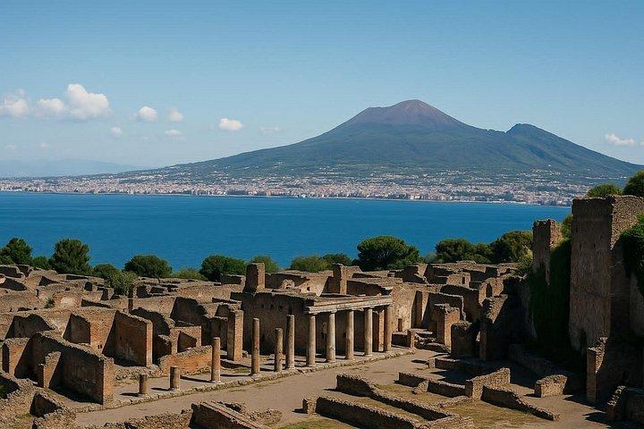 ローマ発ポンペイとカゼルタ宮殿へのプライベート日帰り旅行