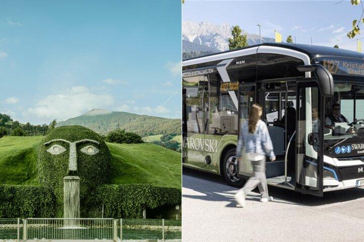 Entreeticket Swarovski Kristallwelten inclusief vervoer per shuttlebus vanaf Innsbruck