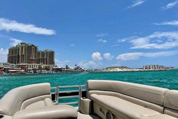 Destin X 12 Passenger Pontoon Rental Departing from Destin Harbor