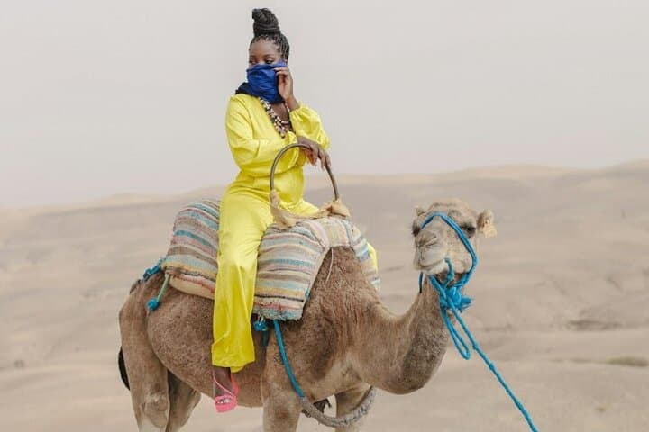 Marrakech Agafay Desert Sunset Camel Ride and Dinner Show