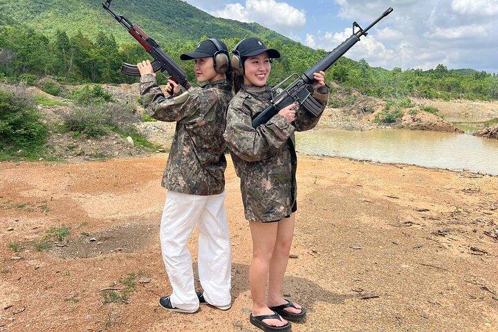 Camboja experiência de tiro de alcance ao ar livre