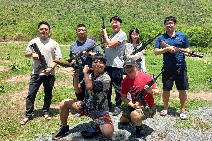 Camboja experiência de tiro de alcance ao ar livre