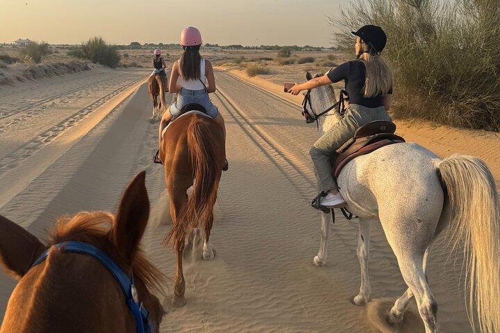 Désert et promenade à cheval de plage Aventure guidée
