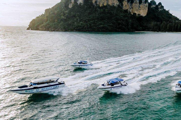 プライベートスピードボートツアーピピ島とクラビから4島