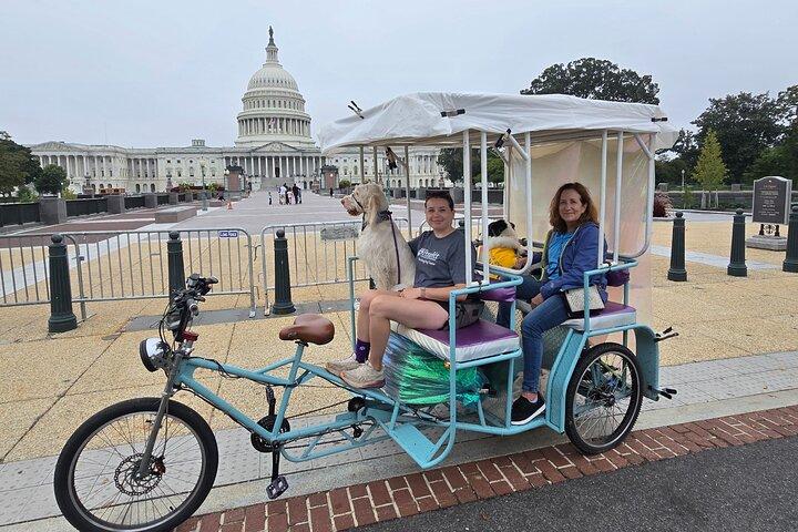 Tour privado de Pedicab por los monumentos y monumentos de DC