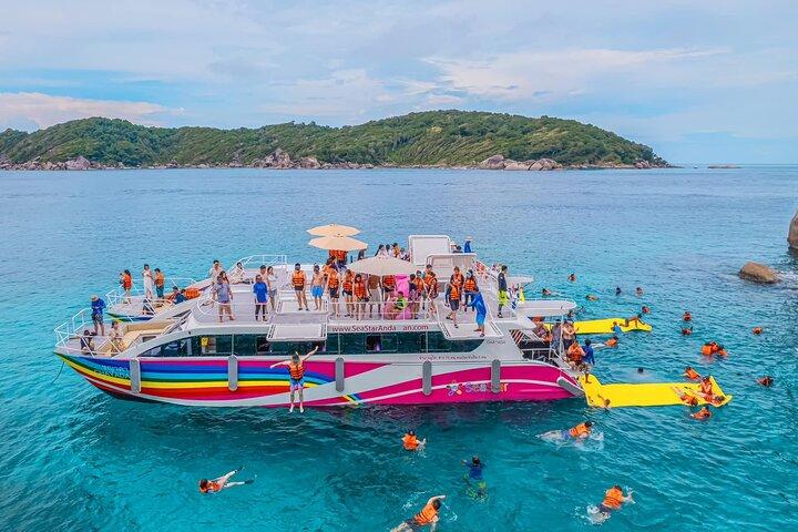 Lazy Similan snorkeling por catamarã de velocidade de Phuket
