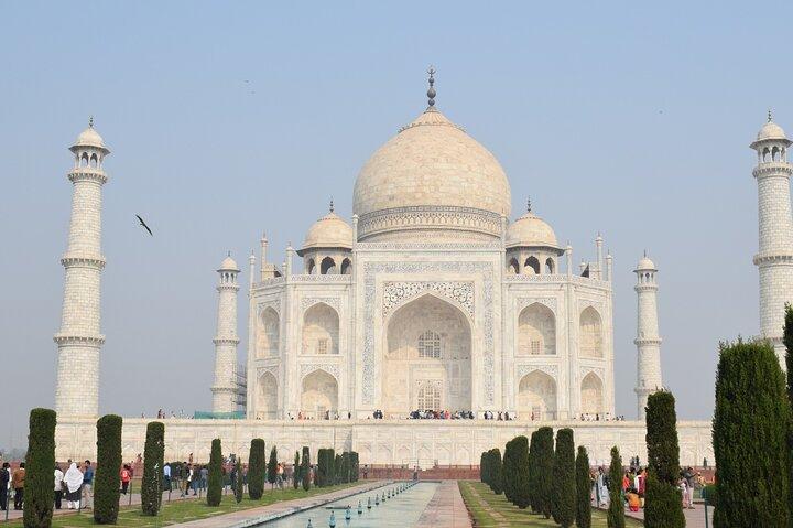 Tour di un giorno del forte Taj Mahal Agra e del baby Taj in auto da Delhi