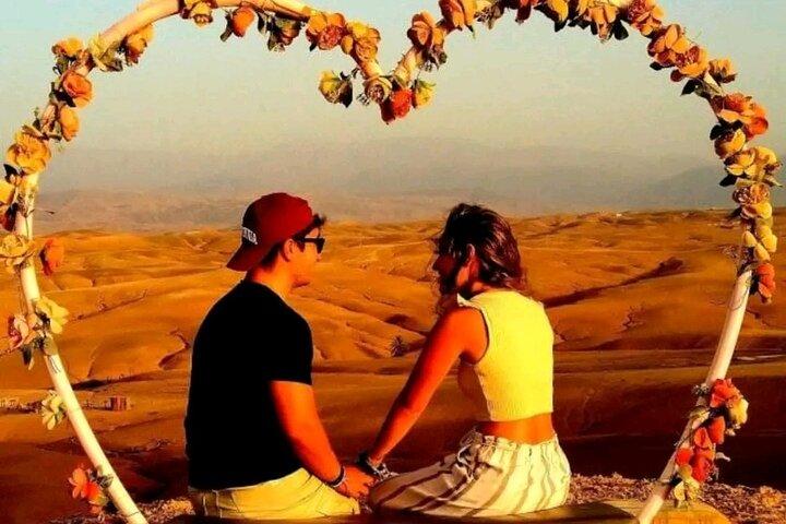 Marrakech: Agafay desert quad &camel ride with dinner show