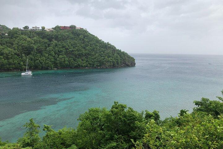 St Lushian Sea and Land Tour for 3 hours Castries to Marigot Bay
