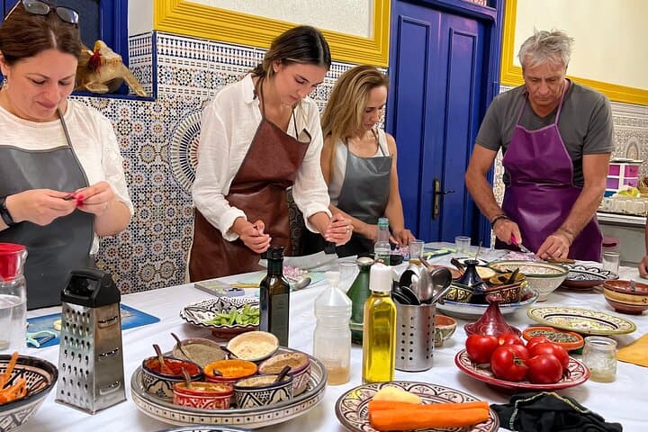 Moroccan Cooking Class in Marrakech & Food Market by Chef Khmisa