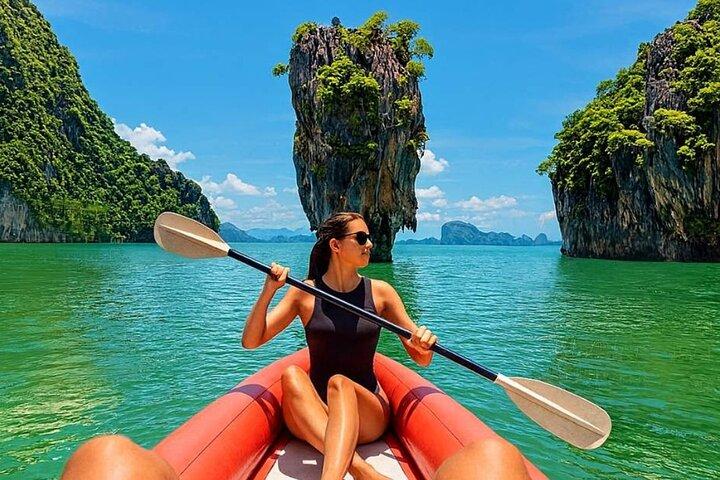 Phang Nga Bay Cave Sea Canoeing e Ilha James Bond a partir de Phuket