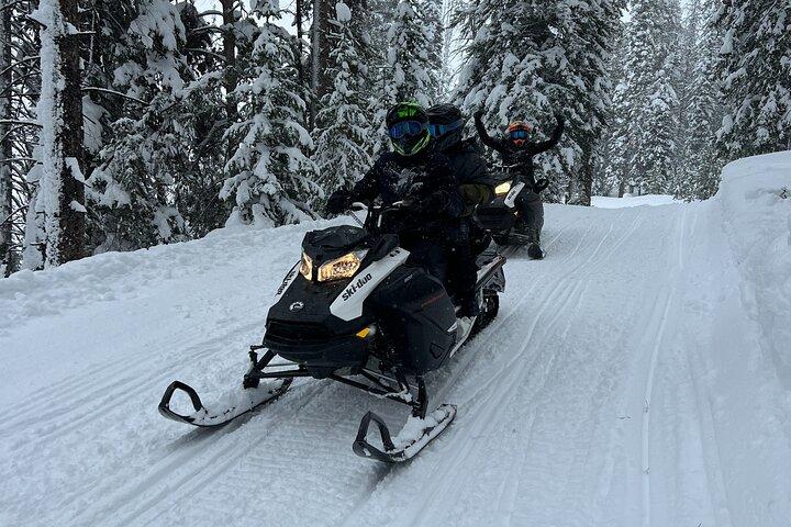 Aventura guiada de 3 horas en moto de nieve