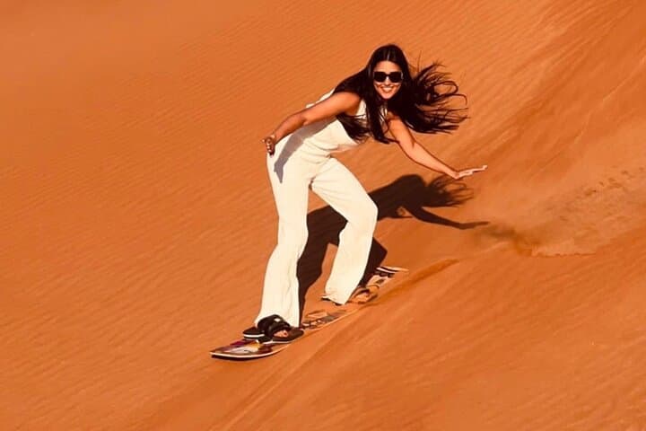 Dubai Desert Safari, ATV Bike, SandBoarding, Camel Ride & BBQ