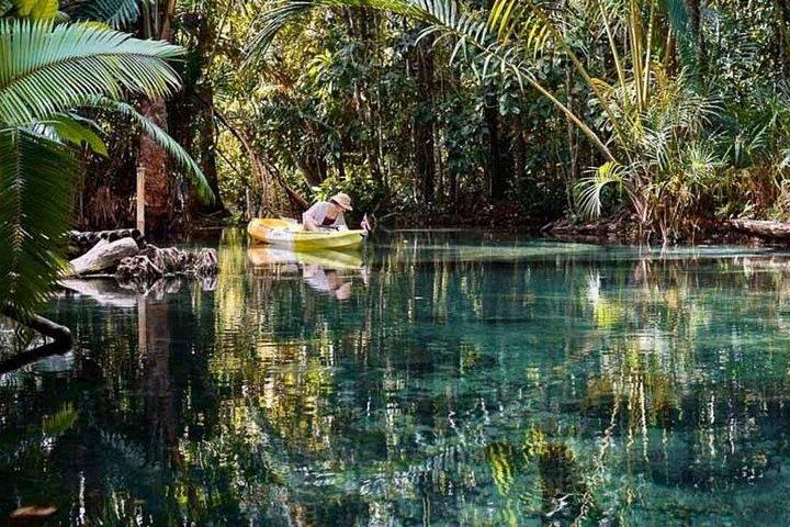 クラビクロンルートクリスタルラグーンカヤック、スイム、タイマッサージ