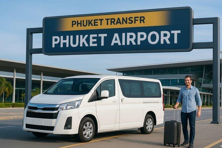 Traslado sin complicaciones al aeropuerto de Phuket en minivan privado