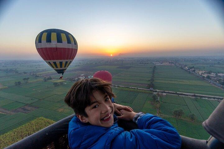 Hot air balloon ride over Luxor