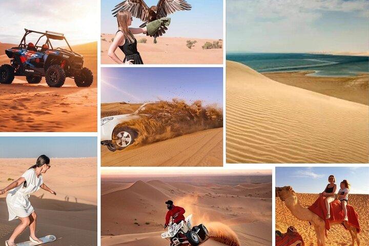 Doha Private Dune Bashing, Camel Ride & Sandboarding & Binnenzee