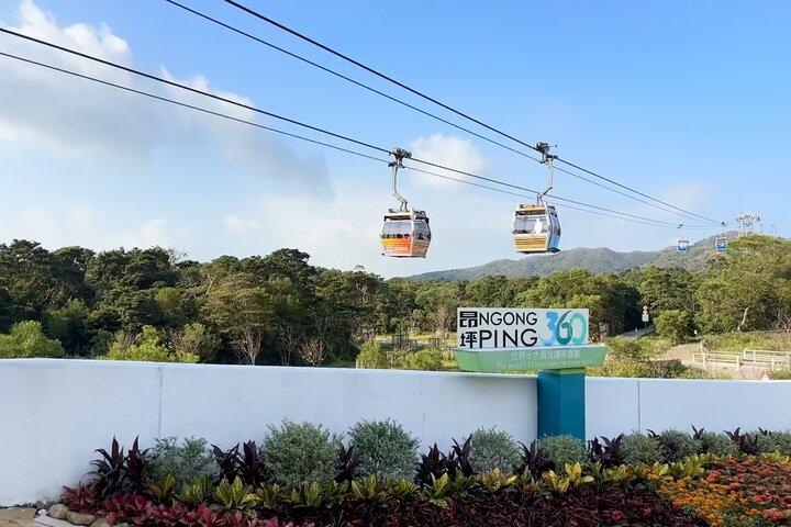 Isla Lantau : Gran Buda, Teleférico de cabina de cristal & Recogida de Tai O