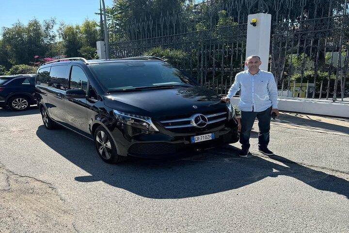Transfert privé de Tropea à l'aéroport de Reggio de Calabre