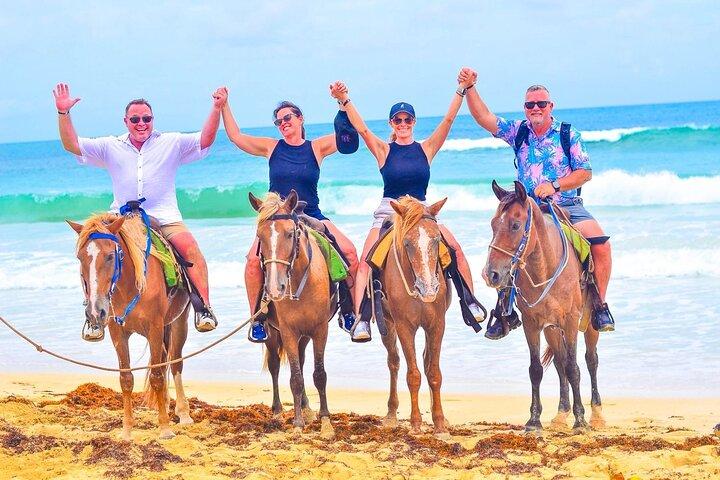 Punta Cana Horseback ridning udflugt på stranden med afhentning