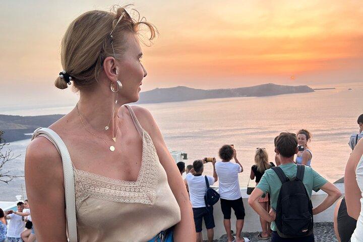 Excursão privada de meio dia em Santorini