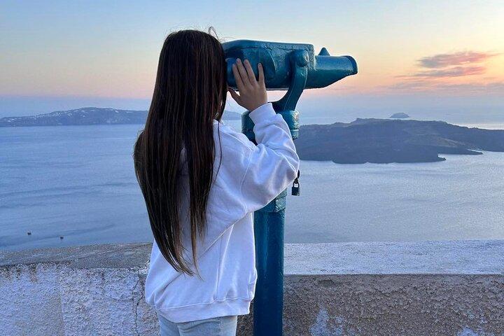 Excursão privada de meio dia em Santorini