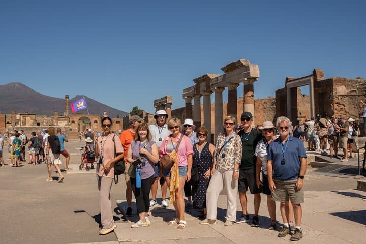 Premium Minivan Trip from Rome: Pompeii Tour & Lunch in Sorrento