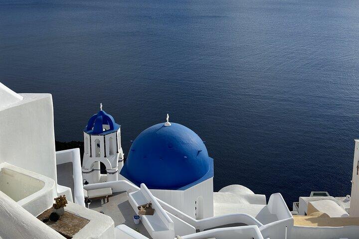 Excursão privada de meio dia em Santorini