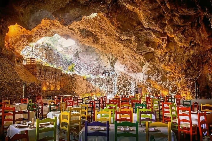 La Gruta Cave Restaurant.Teotihuacan Pyramids Walking Experience