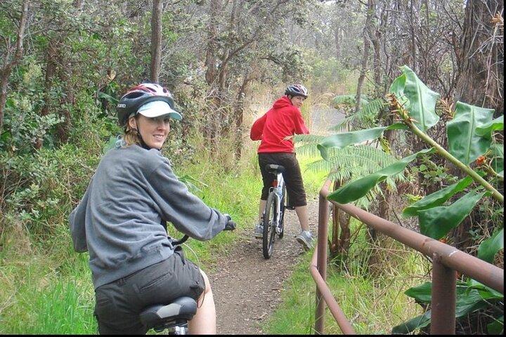 Tour autoguidato in e-bike audio GPS Parco nazionale dei vulcani delle Hawaii