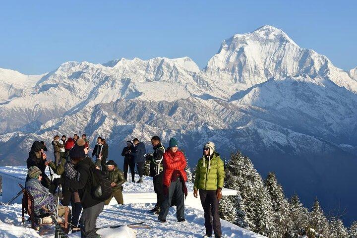Scenic Adventure: Gruppe, die an 2-tägiger Poon Hill Trek Tour teilnimmt