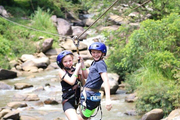 Phuket : Rafting en eau vive et renard volant + VTT