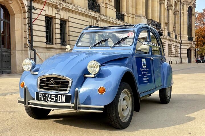 Paris in Citroen 2CV Authentic and Vintage Experience